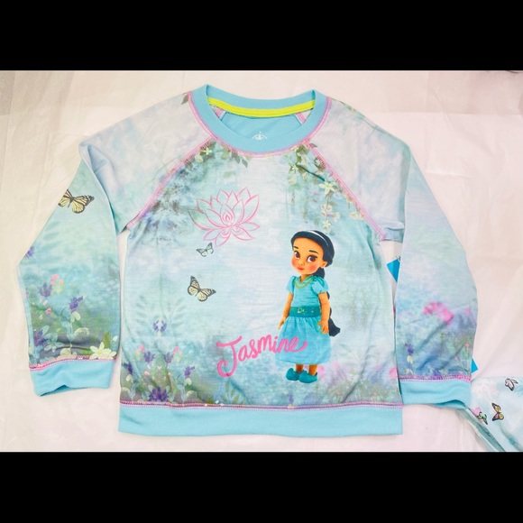 New Disney Jasmine Pj Pajama 2-pc Set size 4 - Picture 5 of 8